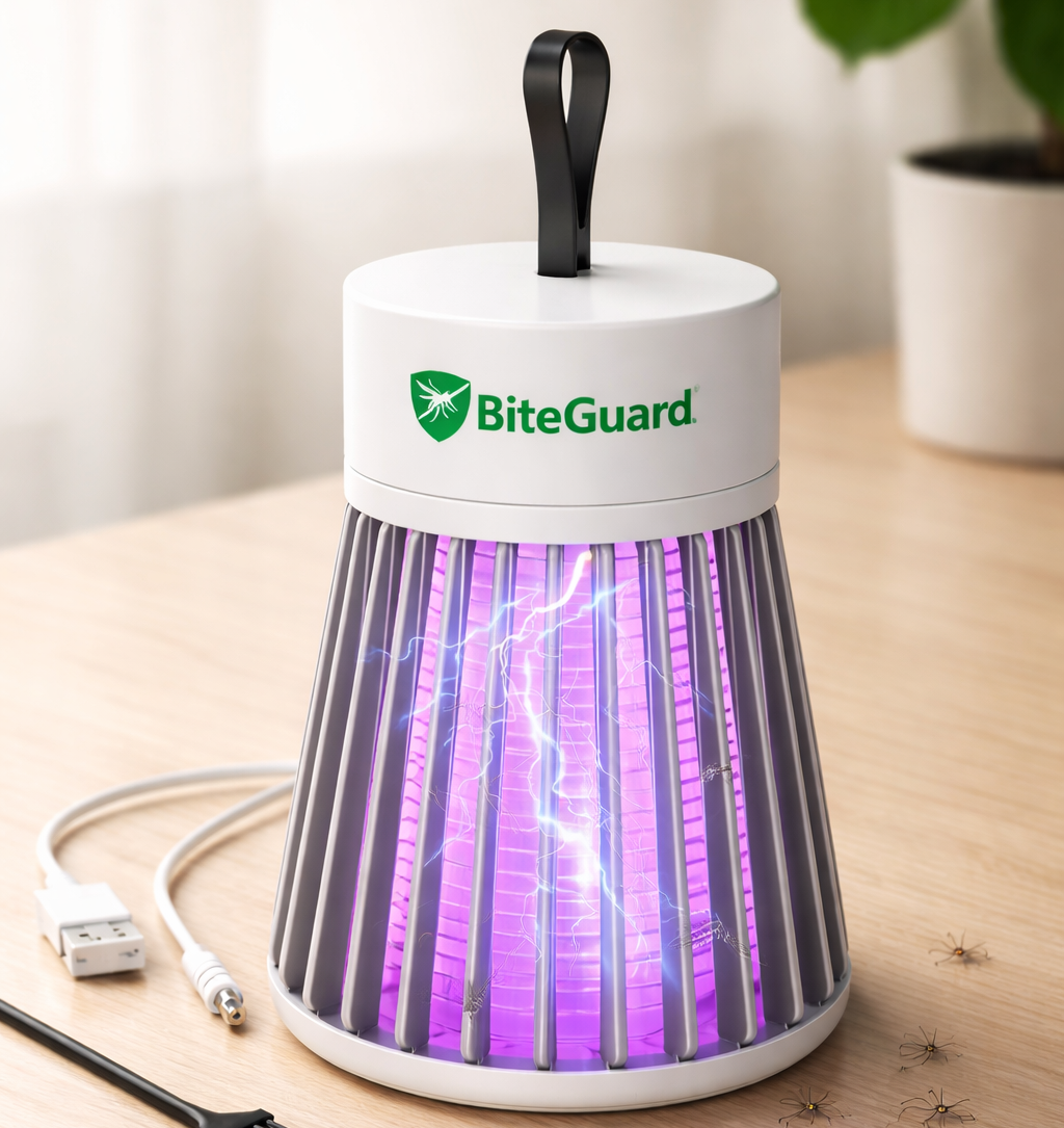 BiteGuard UV Mosquito Killer Lamp for Home | Silent and Chemical Free Mosquito Zapper
